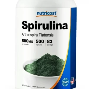 Liberador De Células Madre Espirulina Spirulina 500 Capsulas 500 mg Nutricost American