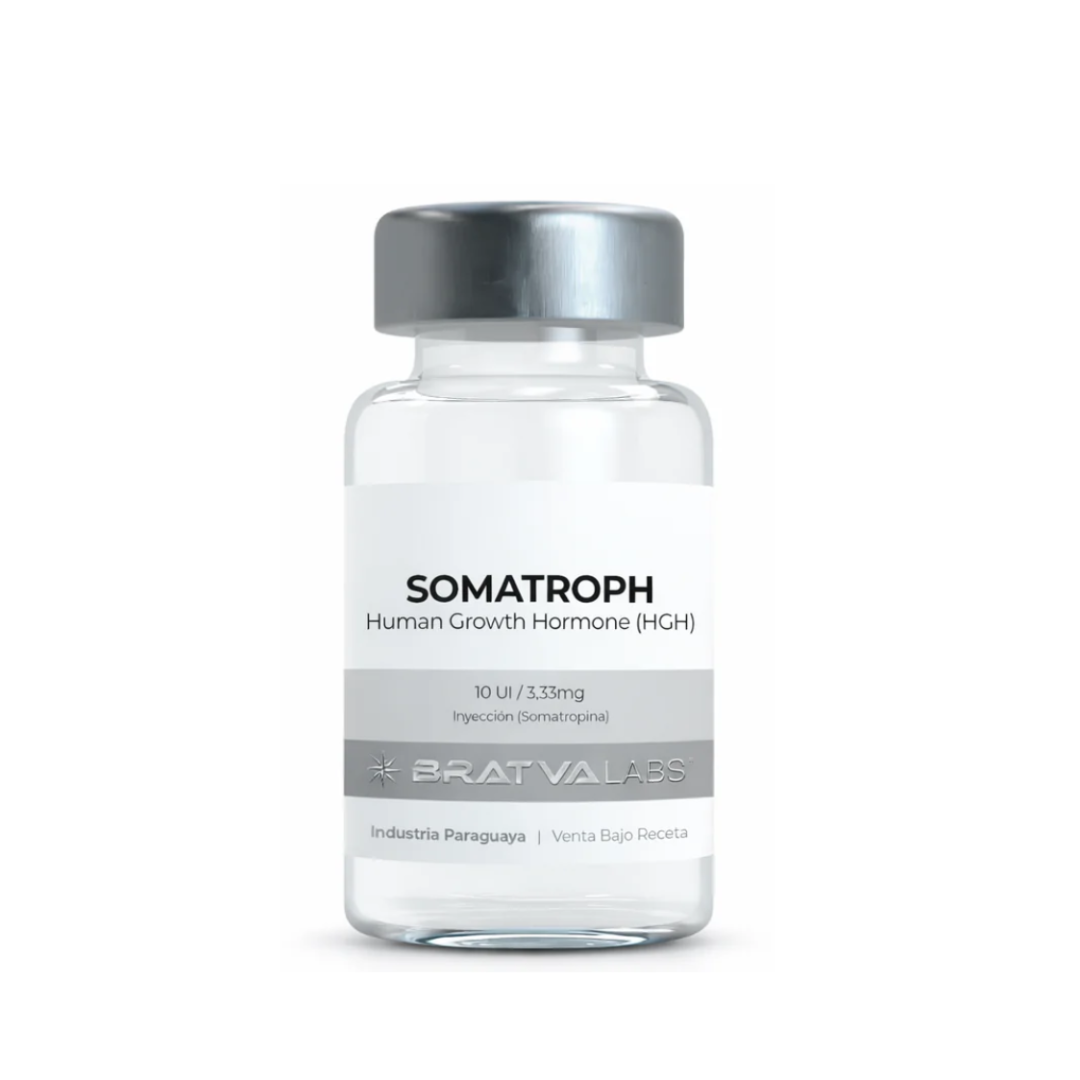 HGH Somatroph Somatropina Hormona de Crecimiento 100ui 33.33mg Bratva Labs